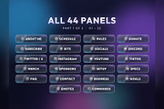 Glass Twitch & Kick Panels, an Object Graphic by Gear Store (Thumbnail 2 of 7)