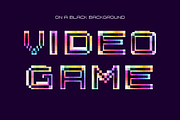 Neo Pixel pixel hologram glitch font, a Symbol Font by kaer_shop (Thumbnail 8 of 9)