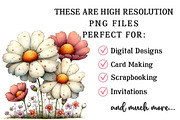 Whimsical Spring Wildflower Clipart, an Illustration by OK Design (Thumbnail 4 of 6)