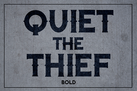 Quiet the Thief - Bold, a Serif Font by TypeKatsu