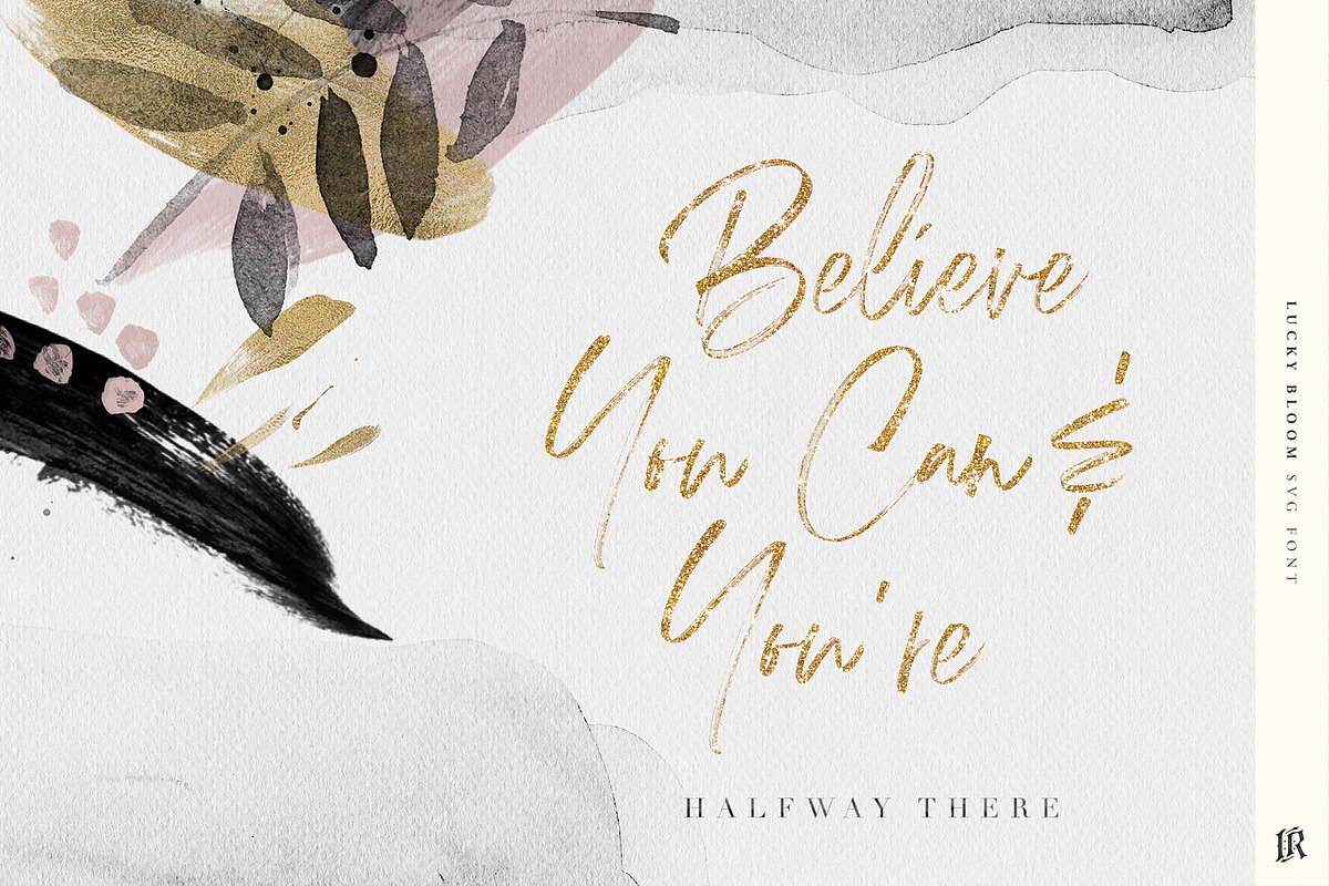 Lucky Bloom SVG Font preview 5