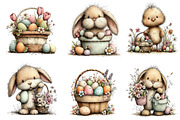 Easter Basket Clipart Bundle, an Illustration by Dream Creation (Thumbnail 5 of 8)