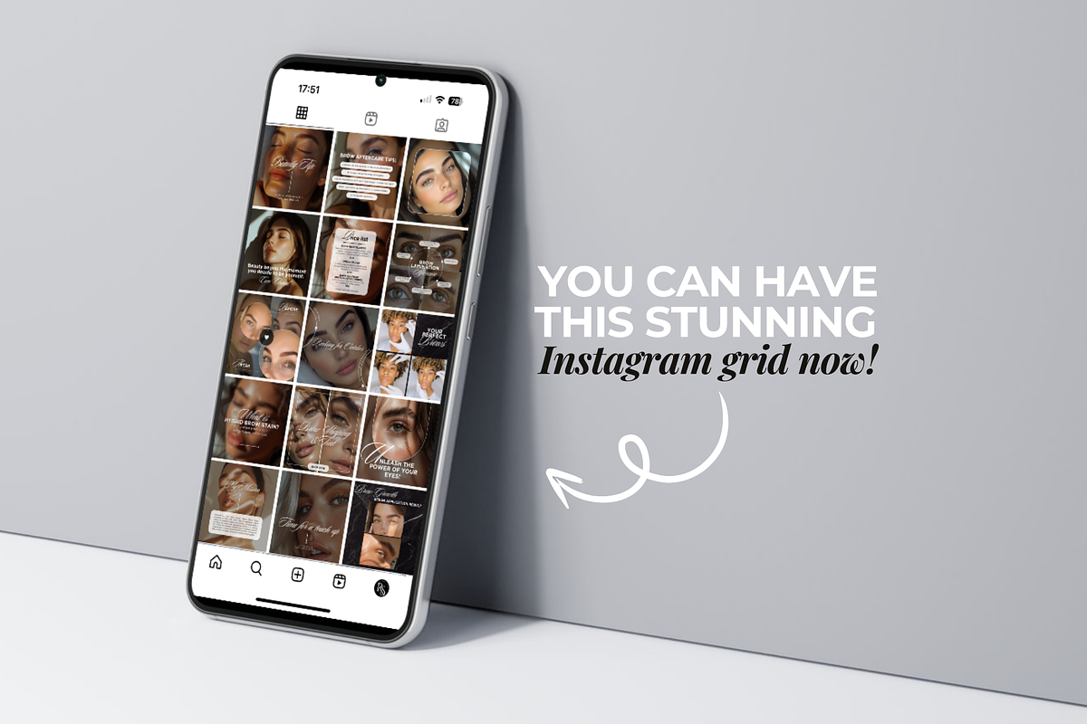 Instagram Templates for Brows, a Social Media Template by DesignsbyMariaStudio (Photo 7 of 10)