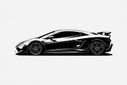 Racing Car Silhouette Bundle, an Illustration by Gfx_Store (Thumbnail 8 of 9)
