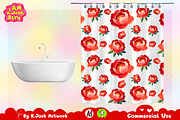 Lunar New Year Floral Pattern, a Background Graphic by K.JackArtwork (Thumbnail 7 of 8)