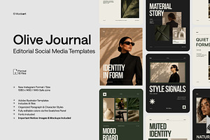 Olive Journal - Editorial Templates
