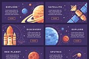 Space research banner set, a Technology Illustration by Ivan Dubovik (Thumbnail 2 of 2)