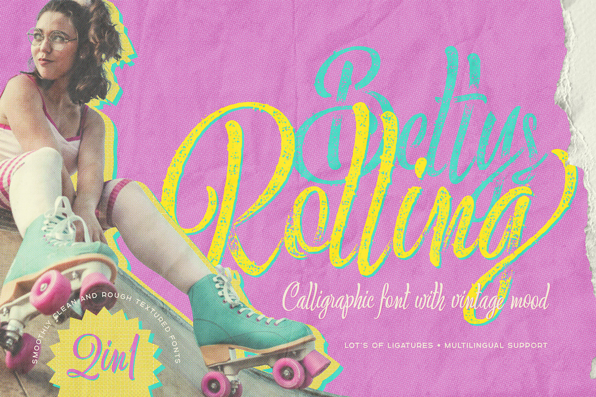 Bettys Rolling Script, a Script Font by Gleb Guralnyk (Photo 1 of 8)