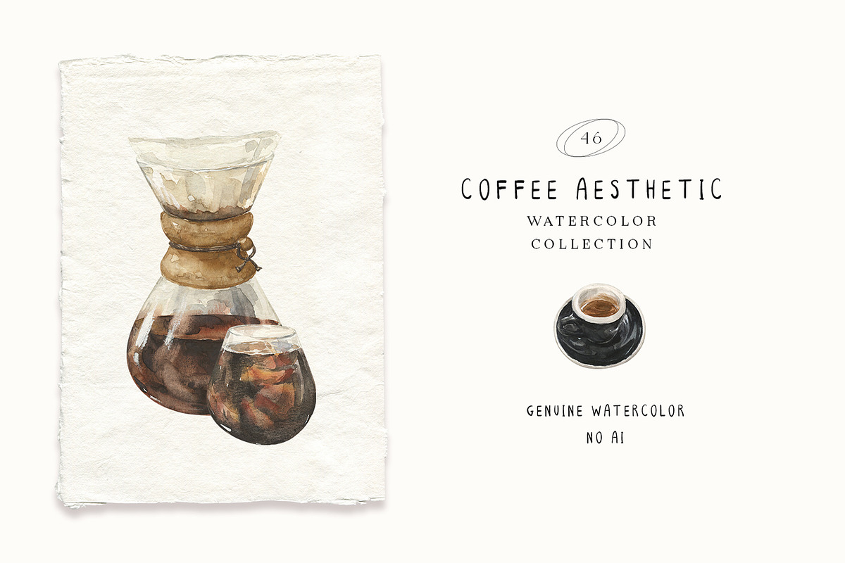 Coffee Aesthetic Watercolor, a Food Illustration by LiChu Art (Photo 6 of 6)