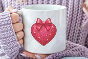 Personalized Valentine Glitter Heart, an Illustration by CraftArtStudio (Thumbnail 2 of 4)