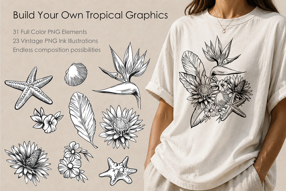 TROPIC MODE – Surface Design Kit, a Pattern Graphic by IrinaCzaran (Photo 4 of 6)