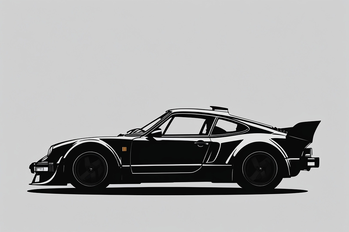 Sports Car Silhouette, an Illustration by balal (Photo 4 of 9)