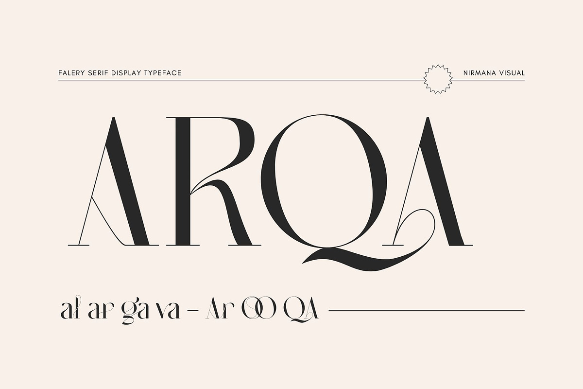 Falery - Modern Serif, a Serif Font by Nirmana Visual (Photo 3 of 8)