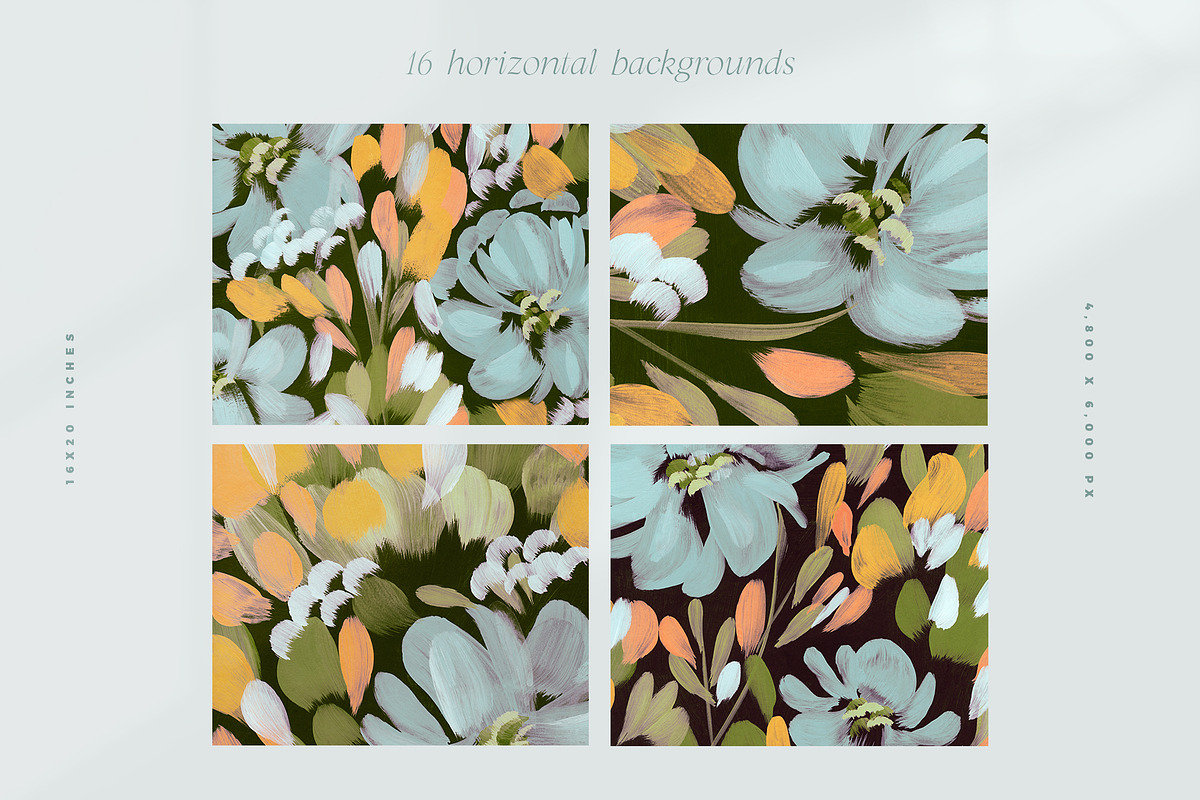 July Abstract Painted Backgrounds, a Texture Graphic by Basia Stryjecka (Photo 13 of 16)