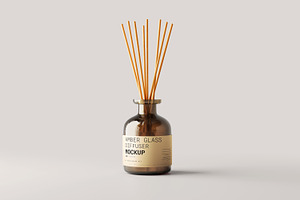 Amber Glass Reed Diffuser Mockups