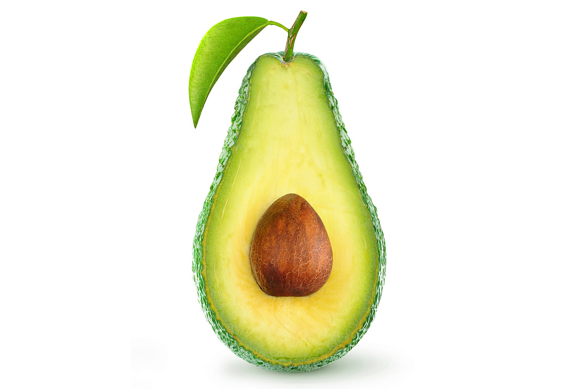 Half of avocado with seed preview 2