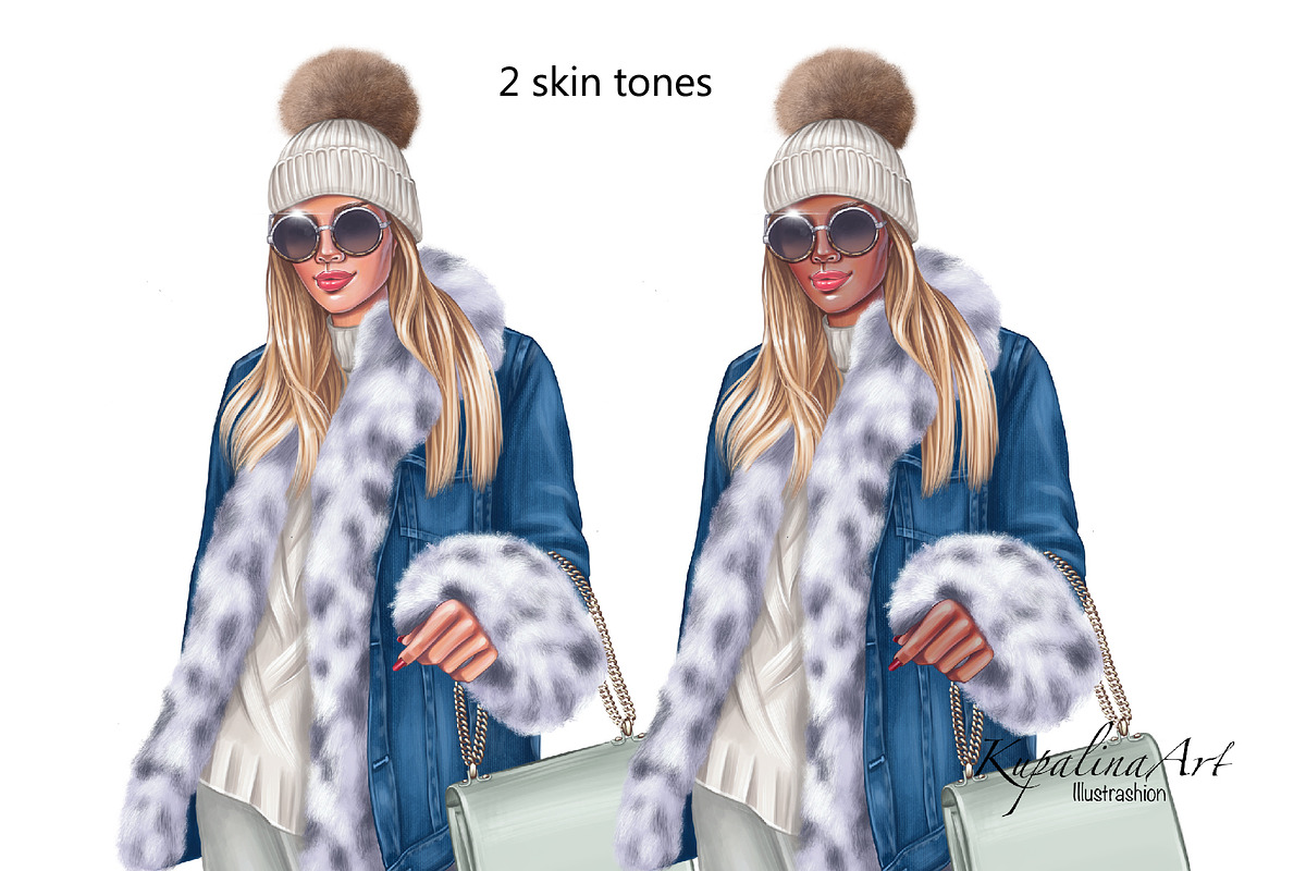 Winter Fashion girl clipart, a Person Illustration by KupalinaArt (Photo 2 of 6)