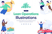 Loan Operations Illustrations, a Finance Illustration by Prosymbols (Thumbnail 1 of 6)