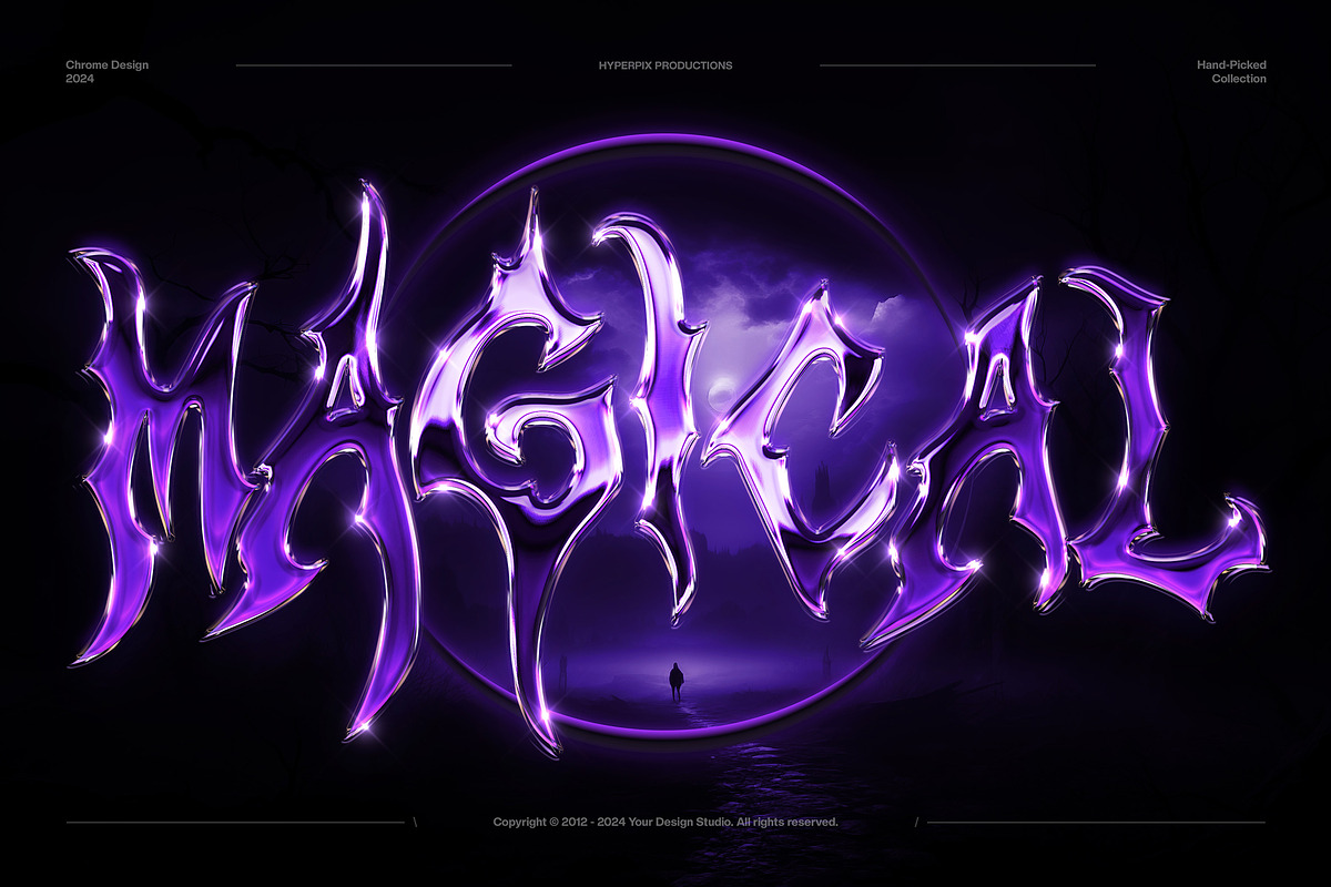 Chrome Text Effects Bundle 02, a Layer Style Add-On by Hyperpix Productions (Photo 25 of 48)