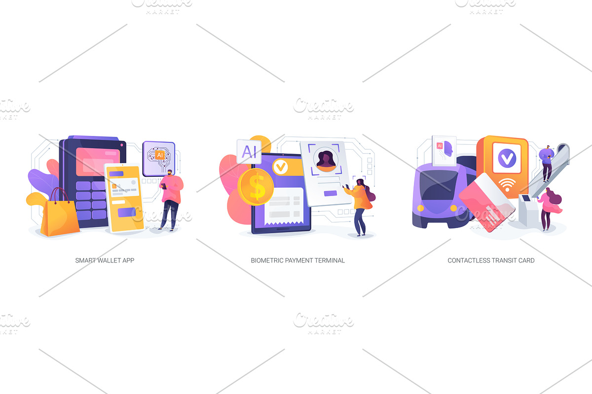 Next-Gen Contactless Payment Tech, a Technology Illustration by Visual Generation
