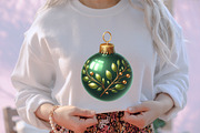 Green Christmas Tree Ball PNG, an Illustration by designcity5 (Thumbnail 5 of 5)