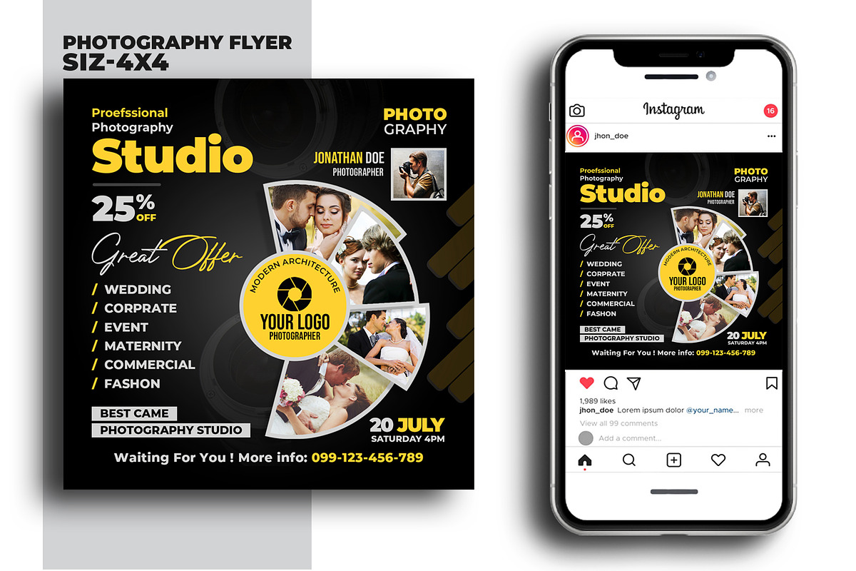 Photography Flyer, a Flyer Template by AfzaalGraphics (Photo 2 of 2)