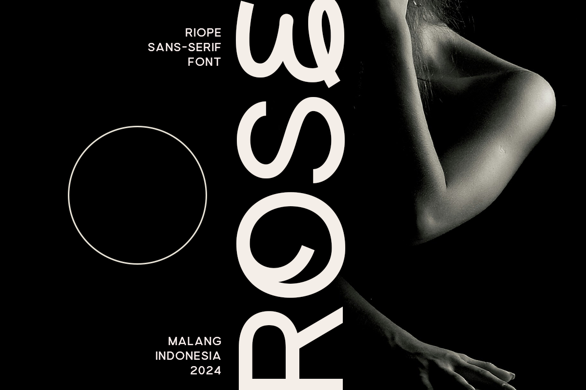 Riope - Unique Modern Logo Font, a Sans Serif Font by roomspace creative lab (Photo 3 of 11)
