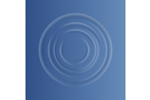 Water ripple effect top view, an Illustration by Things for designers