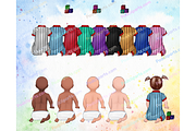 Watercolor Family, baby clipart PNG, a Person Illustration by Podcliparts (Thumbnail 4 of 10)