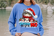 Dashing Through The NO Christmas Cat, a Seasonal Illustration by Rose Art (Thumbnail 4 of 4)