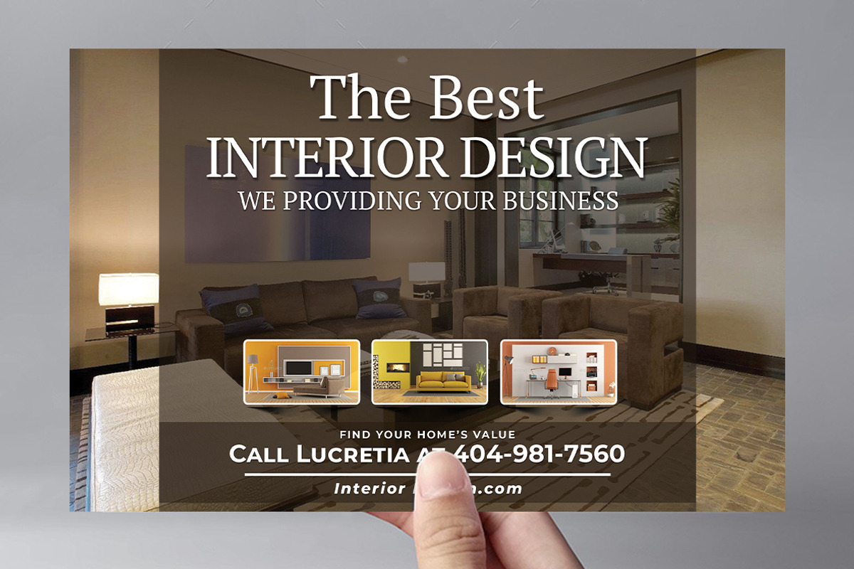 Interior Design Flyer Templates, a Flyer Template by AfzaalGraphics (Photo 1 of 3)