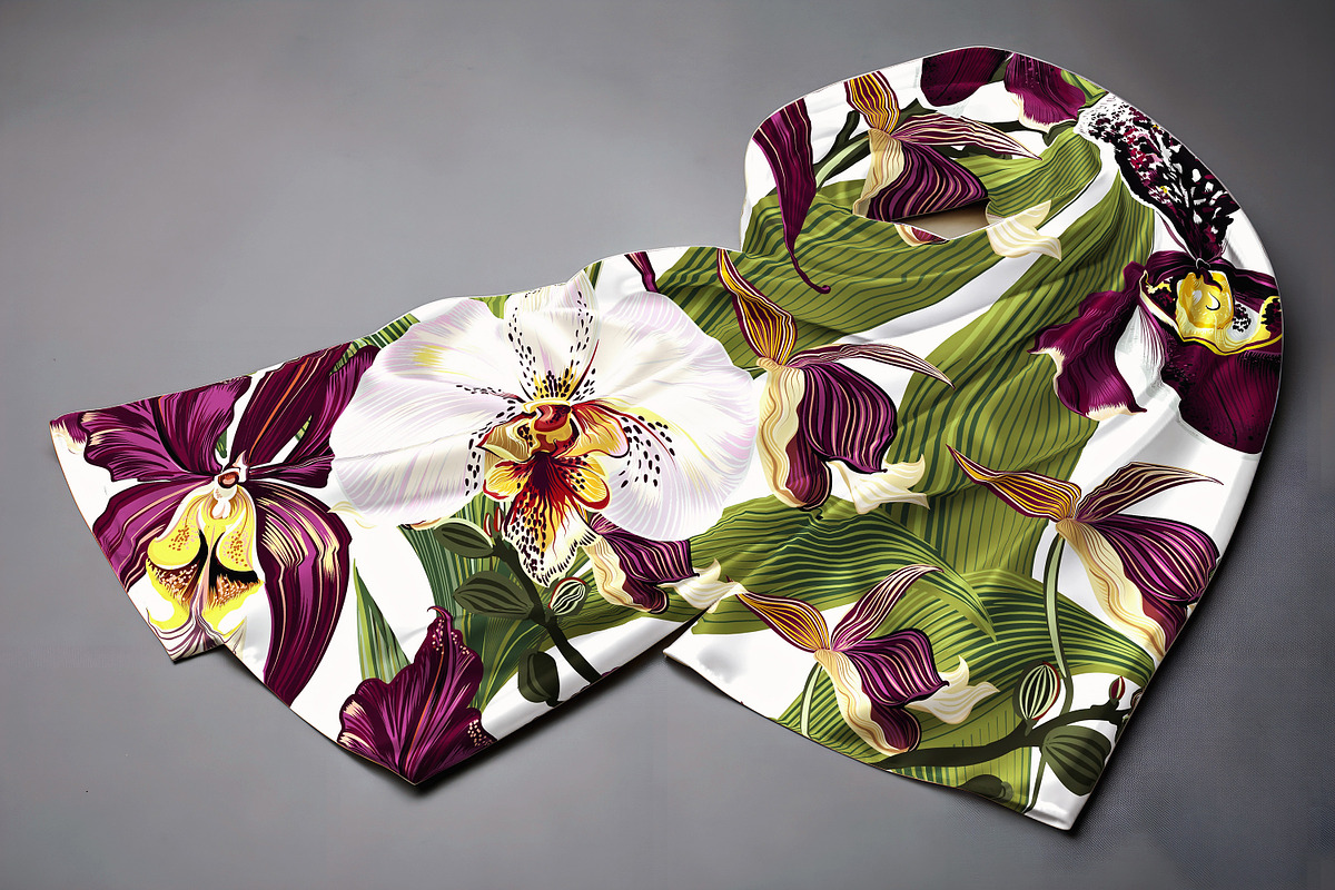 Hand drawn vector orchids, a Decorative Illustration by FleurArt (Photo 10 of 11)