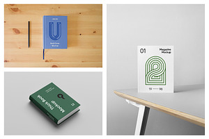 Various Book Mockups Vol.01