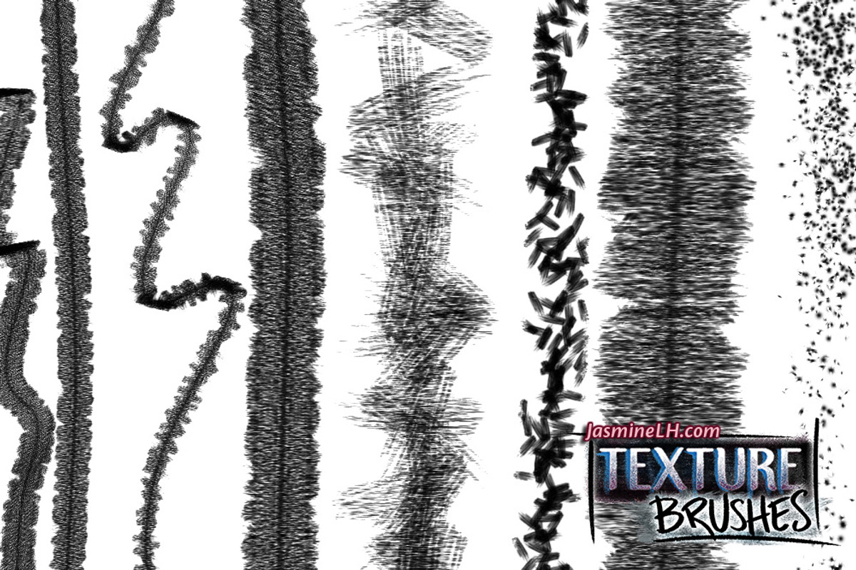Texture Brushes for Photoshop, a Brush Add-On by Jasmine Lové (Photo 6 of 10)