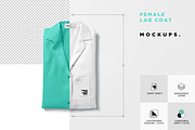 Female Lab Coat Mockups, an Apparel Mockup by GfxFoundry (Thumbnail 8 of 8)