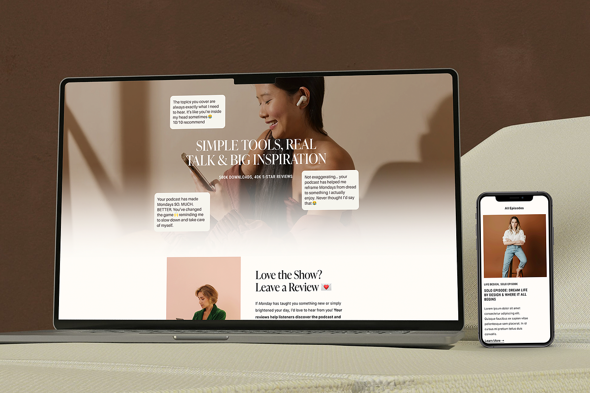 Monday: Squarespace 7.1 Template, a Squarespace Template by The Styled Square (Photo 3 of 9)