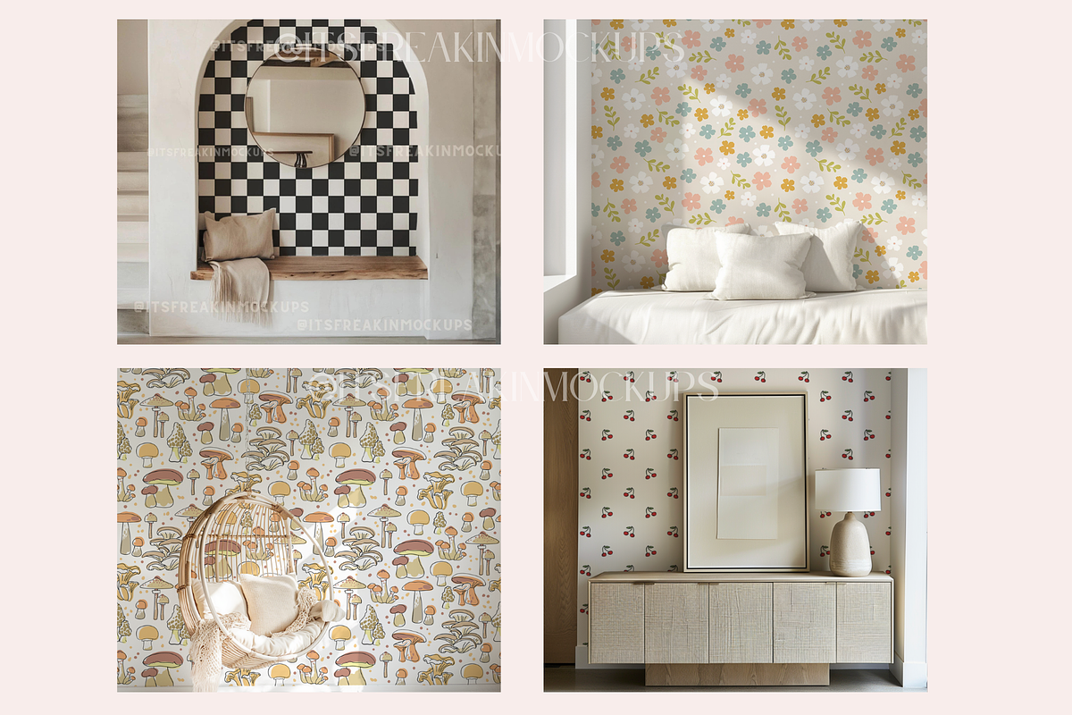 70 PSD Wallpaper Mockup Bundle, a Household Mockup by ItsFreakinMockups (Photo 10 of 17)