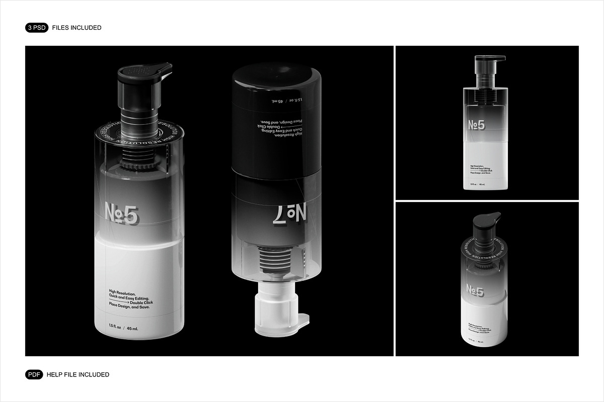 Dispenser Bottle Mockup, a Packaging Mockup by Renderteam (Photo 2 of 8)