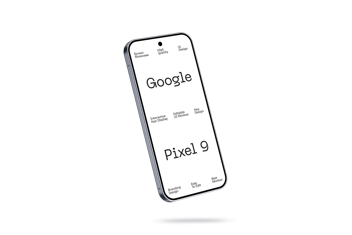 Pixel 9 Smartphone Mockup, a Device Mockup by Mockupdaddy (Photo 11 of 37)