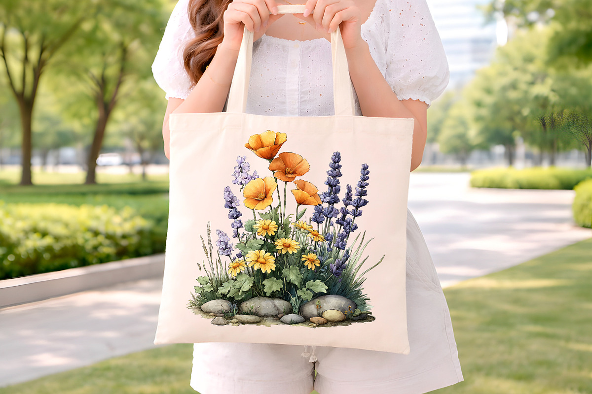 Wildflowers Watercolor Botanical Flo, an Illustration by Digital Artistic99 (Photo 9 of 11)