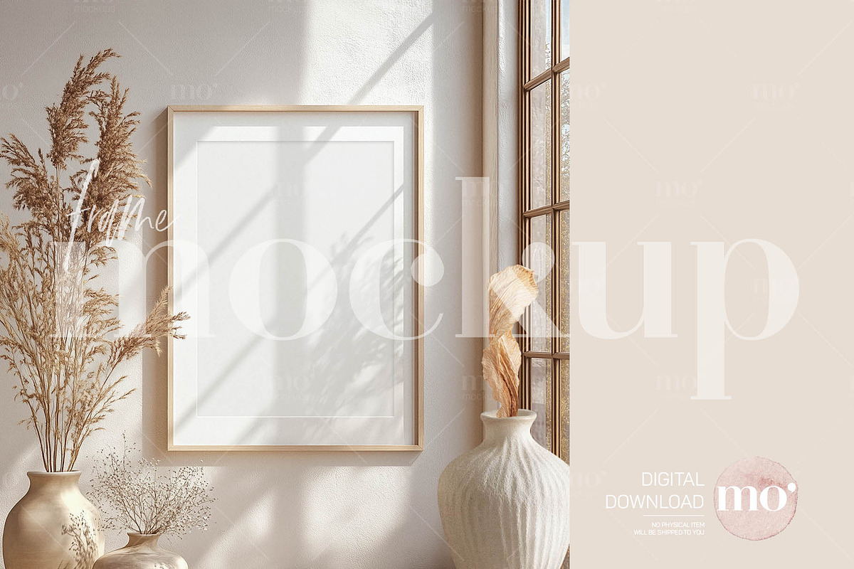 A3 Wooden Frame Mockup, a Product Mockup by MoMockups (Photo 2 of 4)