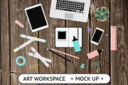 Art Workspace Mockups, an iPhone Mockup by lokko studio (Thumbnail 2 of 4)