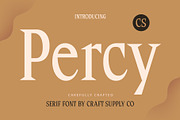 CS Percy – Serif Font, a Serif Font by Craft Supply Co. (Thumbnail 1 of 8)