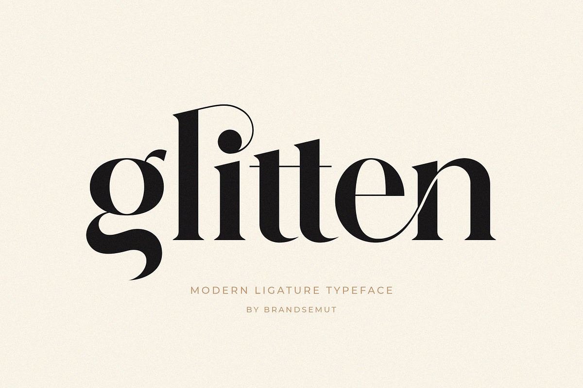 Glitten || Ligature Serif Font, a Serif Font by BrandSemut (Photo 17 of 17)
