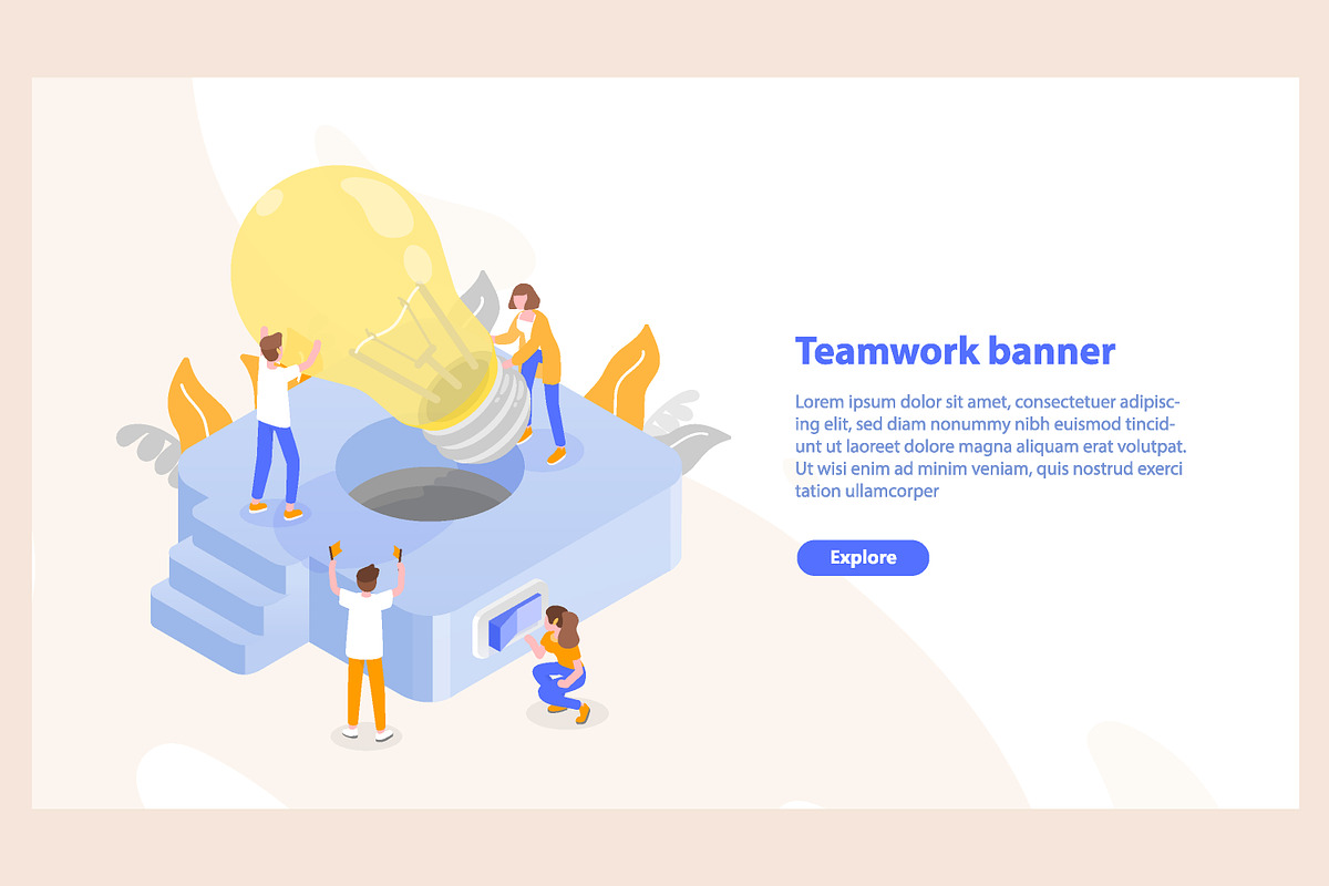 Teamwork concept, a Work Illustration by Good Studio (Photo 1 of 3)