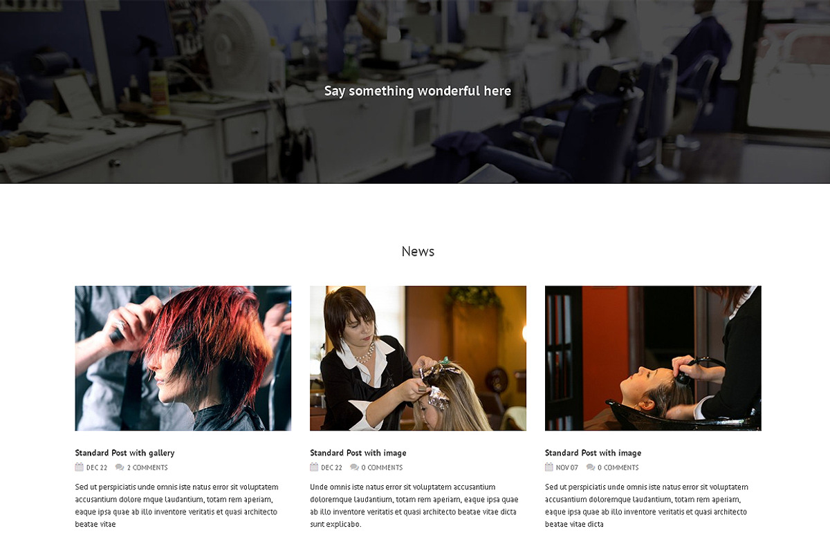 Hair Salon Premium WordPress Theme, a WordPress Template by IceTemplates (Photo 3 of 3)