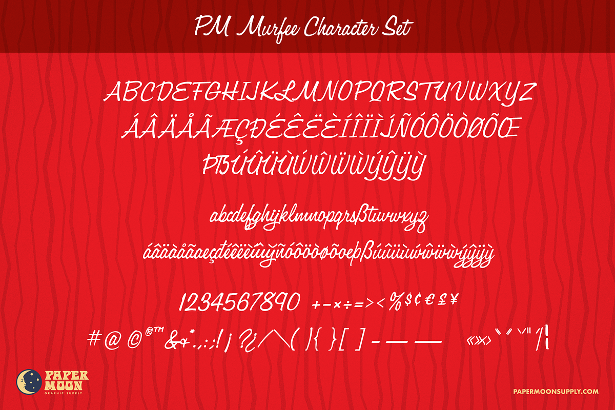 PM Murfee Mid-Century Script Font, a Script Font by Paper Moon Graphic Supply (Photo 2 of 10)