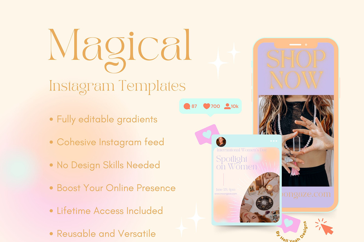 Magical Branding Starter Kit, a Branding & Logo Template by Hell Yeah Designs (Photo 10 of 20)