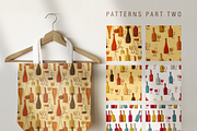 Modern wine collection, a Food Illustration by Tkoko vectors & patterns (Thumbnail 9 of 15)