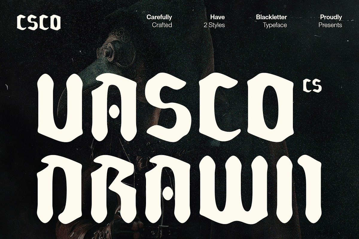 CS Vasco Drawn, a Sans Serif Font by Craft Supply Co. (Photo 1 of 8)